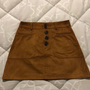 ZARA Suede mini skirt